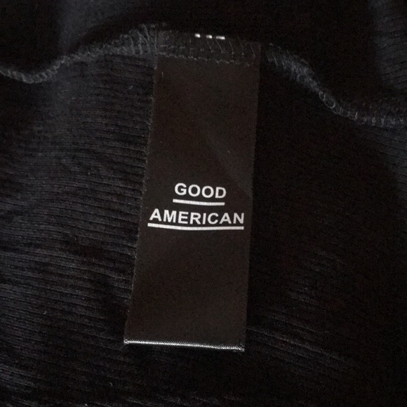 Good American | The Daynight Long Sleeve Wrap Dress in Black Size 2 - Picture 8 of 9